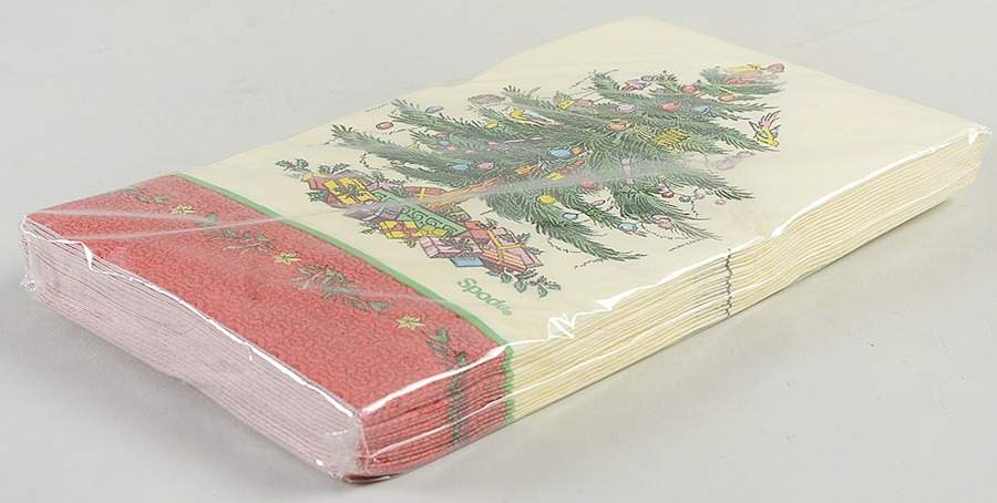 Christmas Tree Package of Paper Guest Dinner Napkins by Spode-1