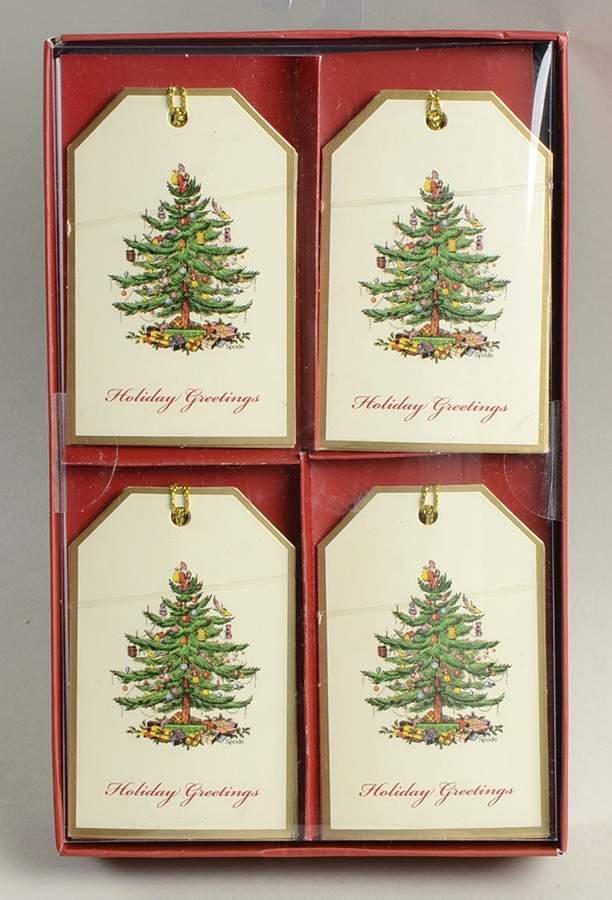 Christmas Tree (Set of 12) Paper Gift Tags by Spode-1