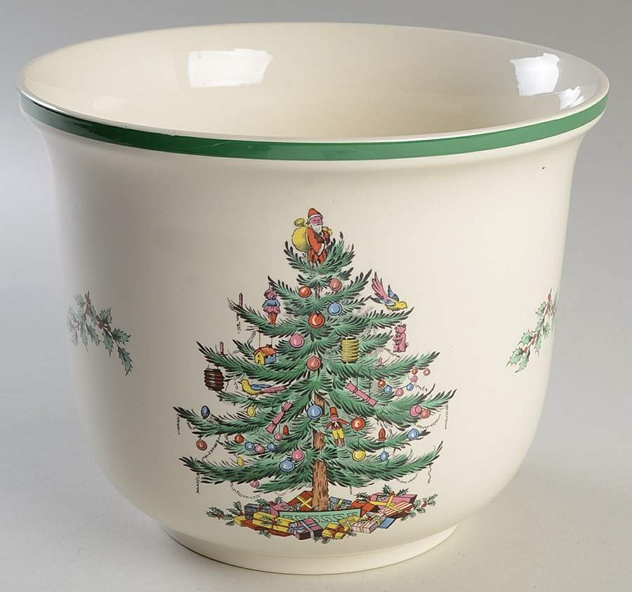Christmas Tree Poinsettia Pot by Spode-1