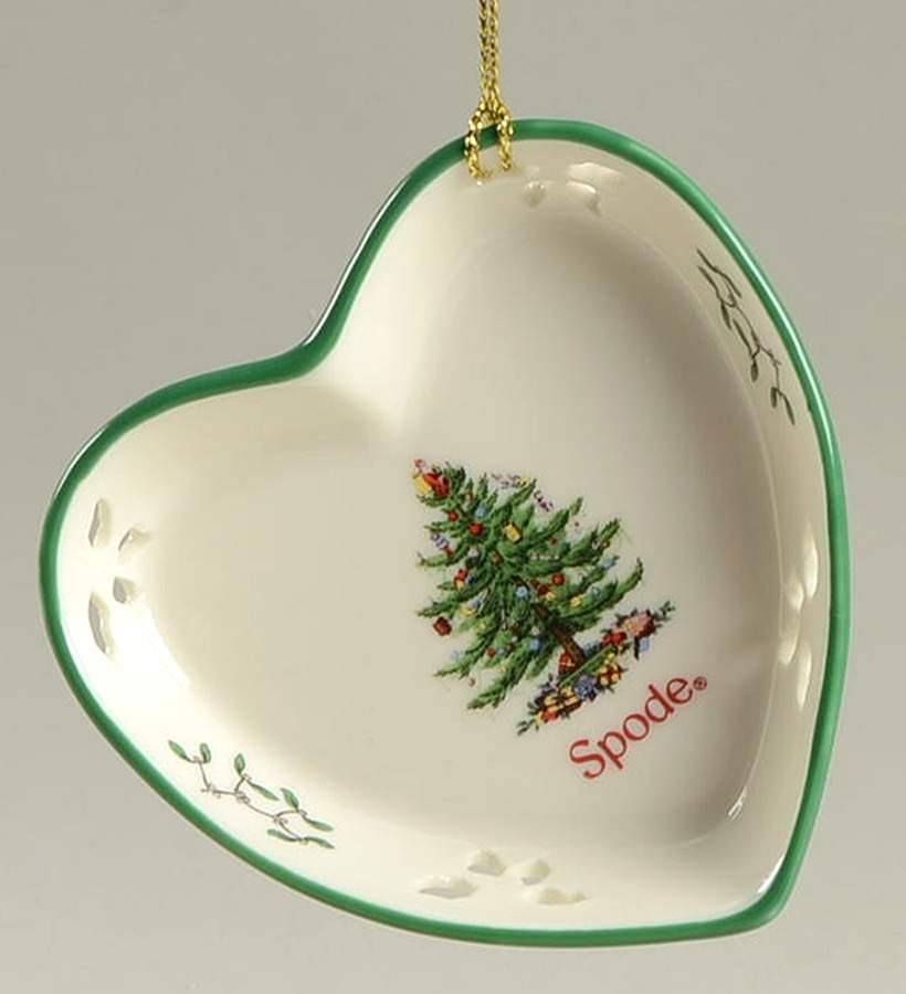 Miniature Ornament Heart Dish - No Box by Spode-1