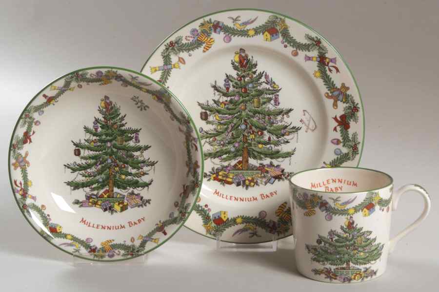 Christmas Tree (3 Piece) Millennium Child's Set by Spode-1