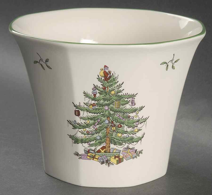 Christmas Tree 5" Cachepot by Spode-1