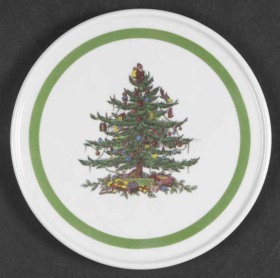 Christmas Tree Melamine/Melmac Trivet by Spode-1