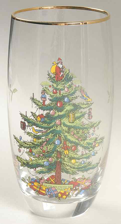 Christmas Tree 14 Oz Glassware Highball by Spode-1