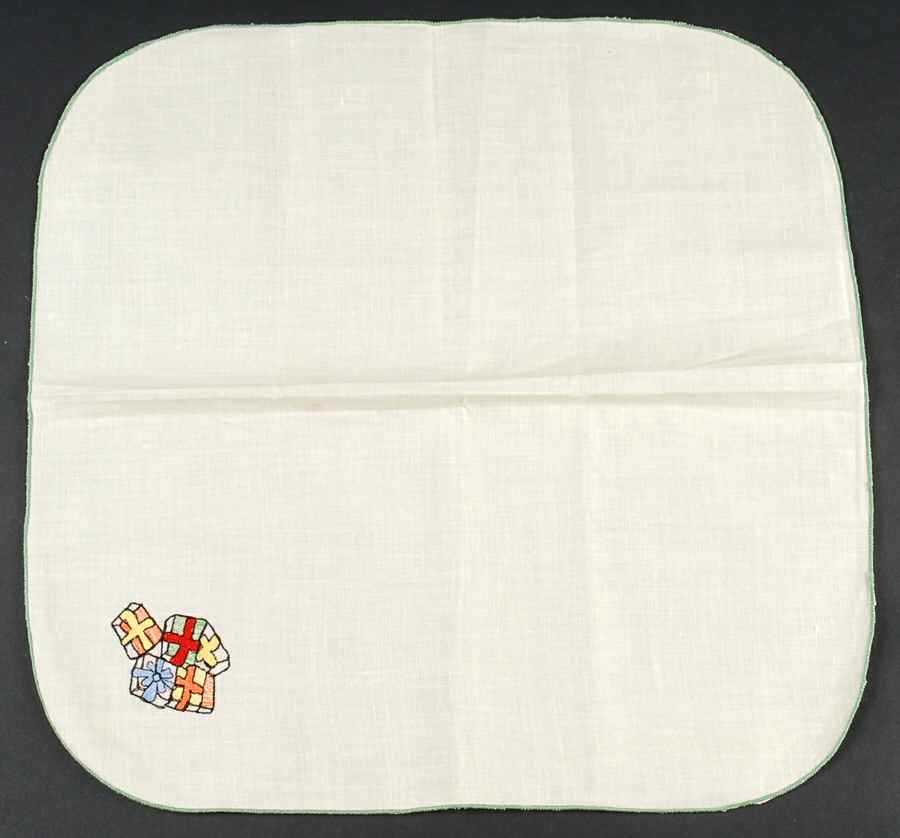 Christmas Tree Embroidered Cloth Napkin by Spode-1