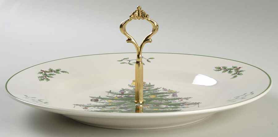 Christmas Tree Tidbit Tray by Spode-1