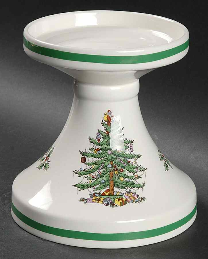 Christmas Tree 5" Pillar Candleholder by Spode-1