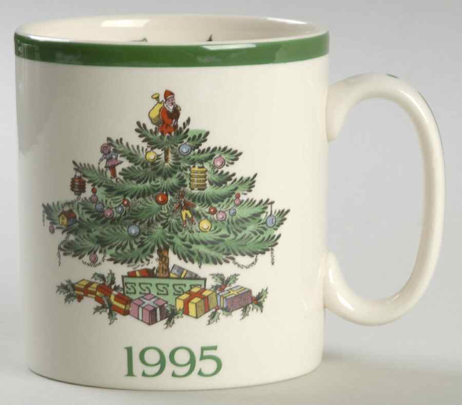 Christmas Tree 1995 Annual Christmas Mug by Spode-1
