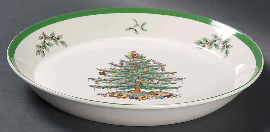 Christmas Tree Round Versatile Dish by Spode-1