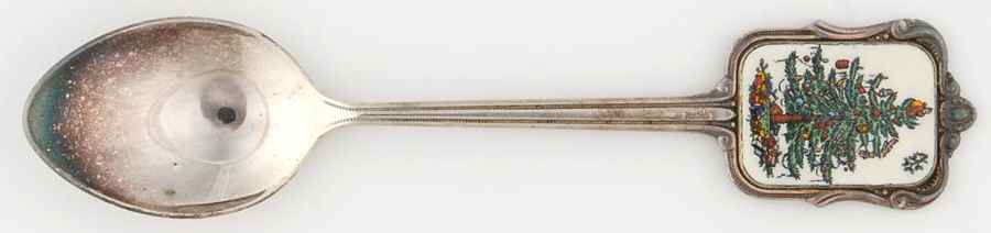 Christmas Tree Silverplate Collector Spoon by Spode-1