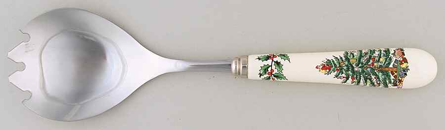 Christmas Tree Salad Serving Fork with Stainless Prongs by Spode-1