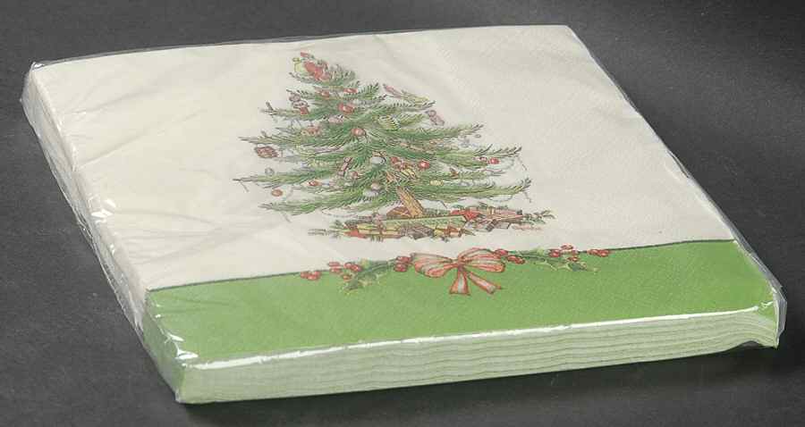 Christmas Tree Package of Paper Luncheon Napkins by Spode-1