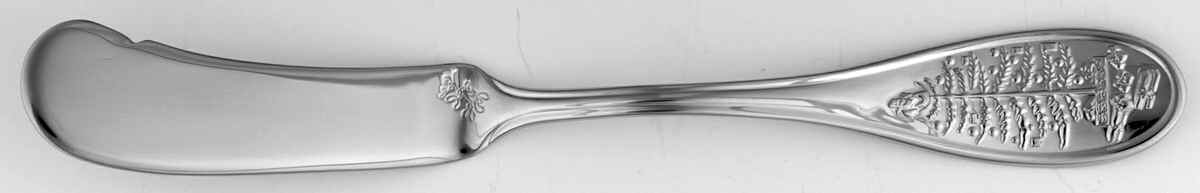 Christmas Tree Flat Handle Master Butter Knife by Spode-1