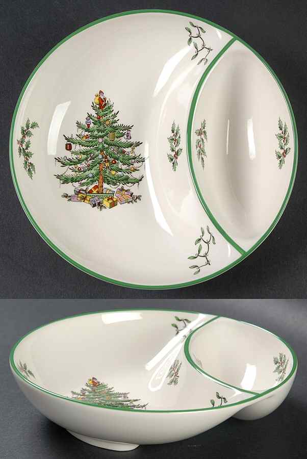 Christmas Tree Olive Dish by Spode-1