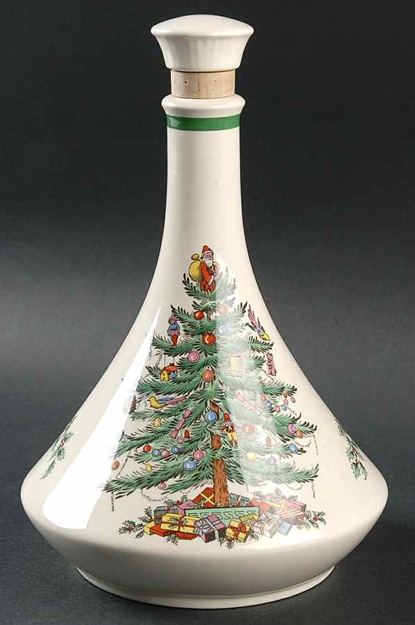Christmas Tree Decanter and Stopper by Spode-1