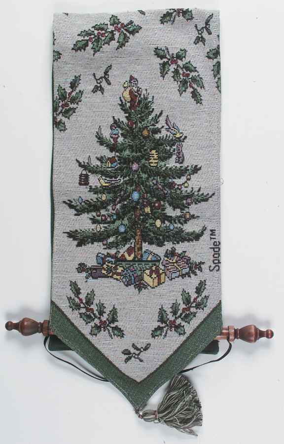 Christmas Tree Cloth Tapestry Bell Pull by Spode-1