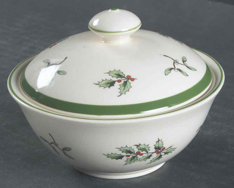Christmas Tree Small Round Bon Bon & Lid by Spode-1