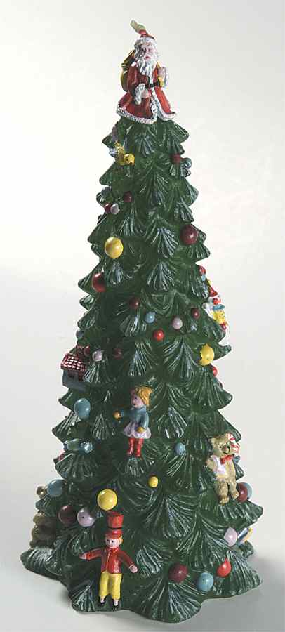 Christmas Tree Large Figural Candle Wax by Spode-1