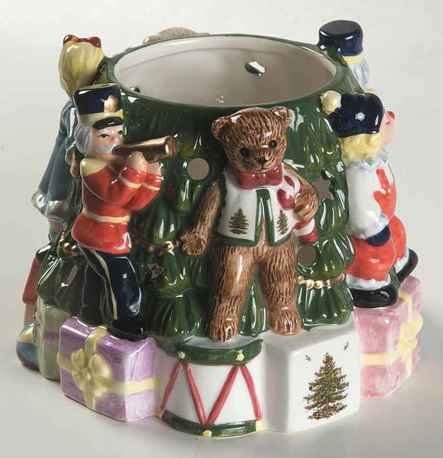 Christmas Tree Toys and Tree Votive Candleholder by Spode-1