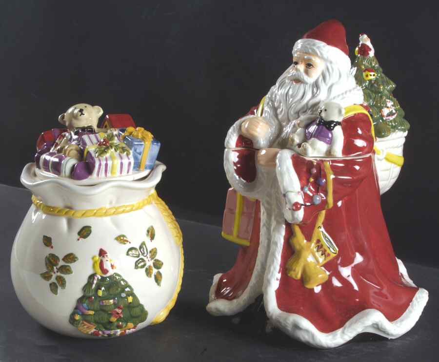 Christmas Tree Father Christmas & Toy Bag Canister (Box Set) by Spode-1