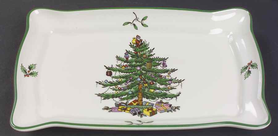 Christmas Tree Canape Tray by Spode-1
