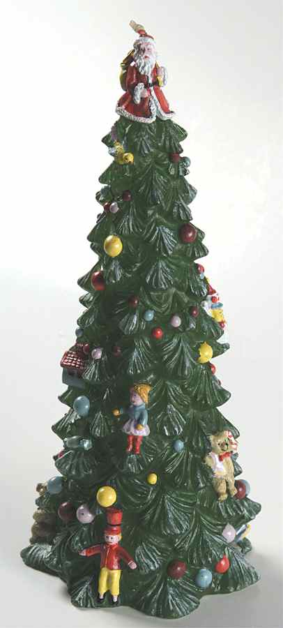 Christmas Tree Small Figural Candle Wax by Spode-1
