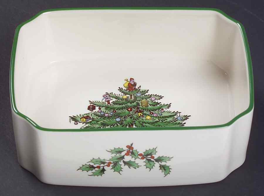 Christmas Tree Large Candy Dish by Spode-1