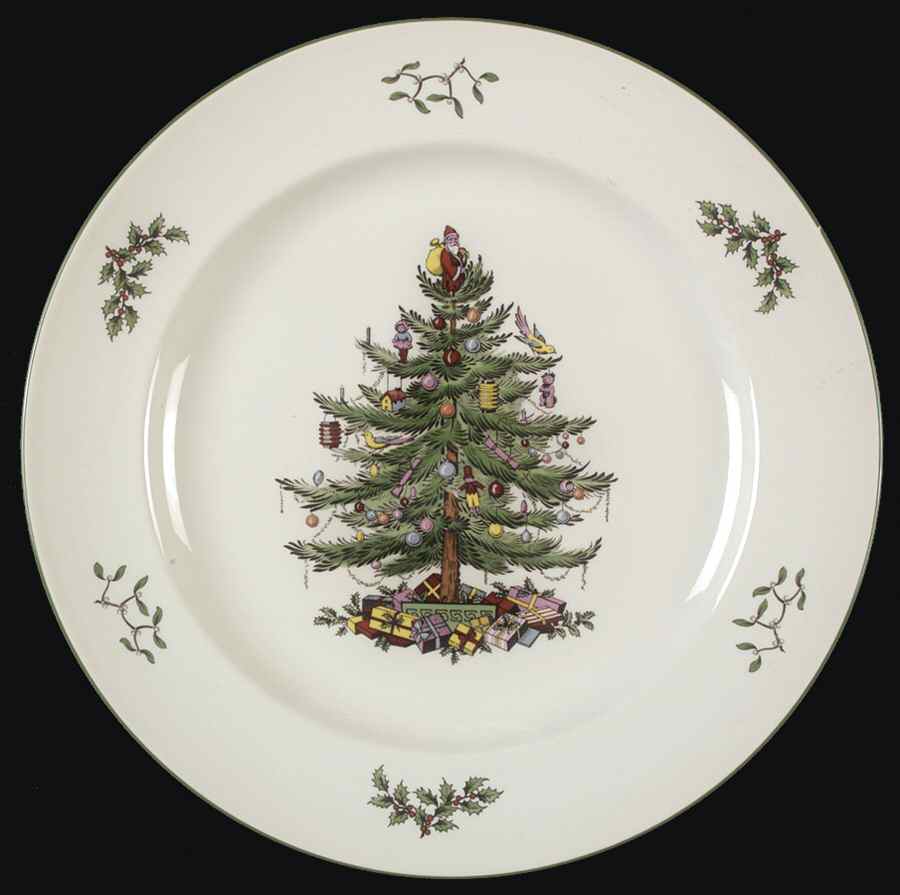 Christmas Tree 12" Chop Plate (Round Platter) by Spode-1