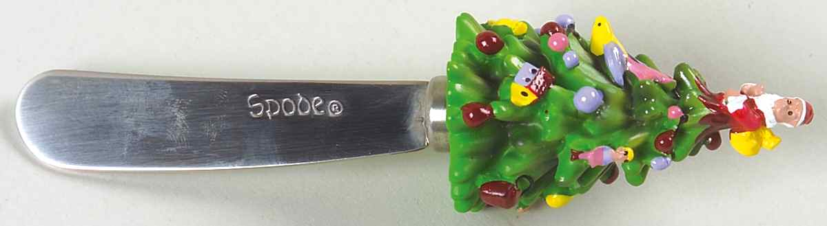 Christmas Tree Individual Canape Knife by Spode-1