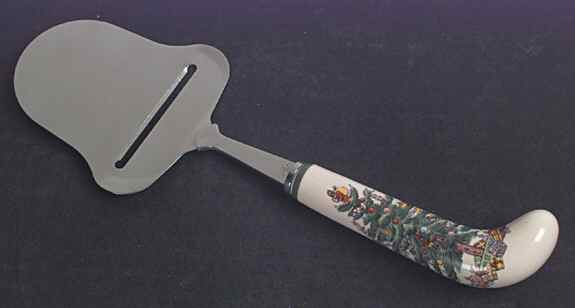 Christmas Tree Cheese Plane with Stainless Plane by Spode-1
