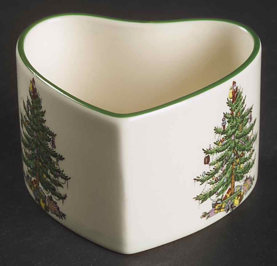 Christmas Tree Heart Votive Candleholder by Spode-1