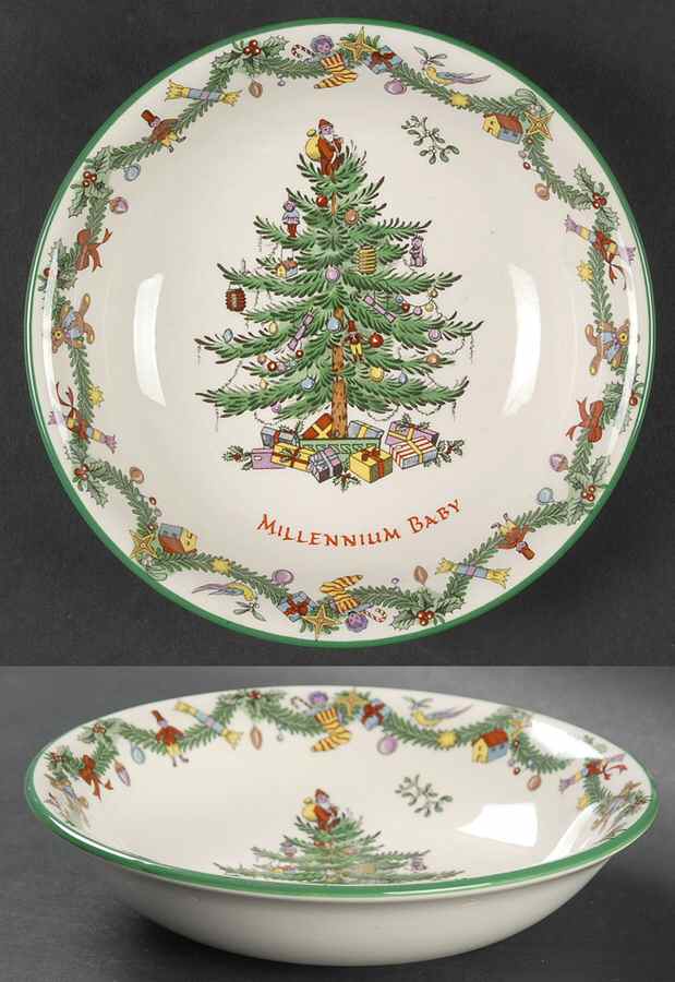 Christmas Tree Millennium Child's Bowl by Spode-1