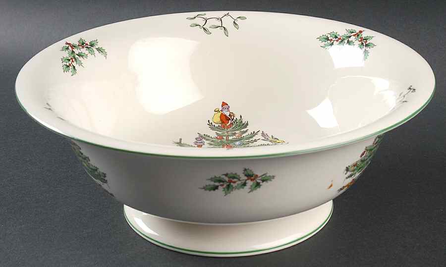 Christmas Tree 10" Large Fruit Bowl by Spode-1