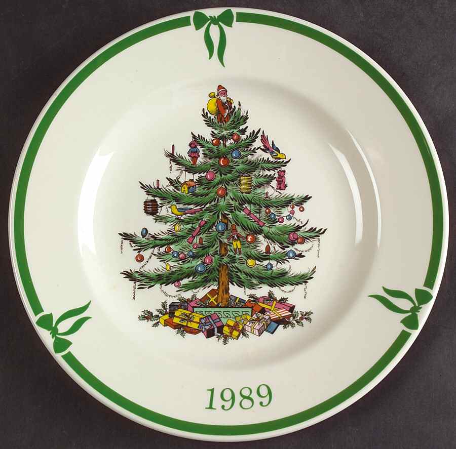 Christmas Tree 1989 Collector Plate by Spode-1