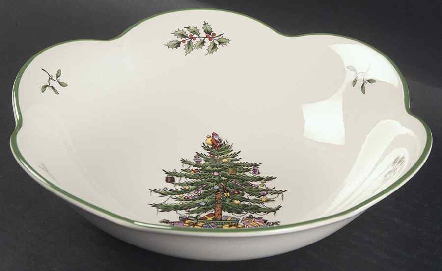 Christmas Tree 9" Daisy Bowl by Spode-1