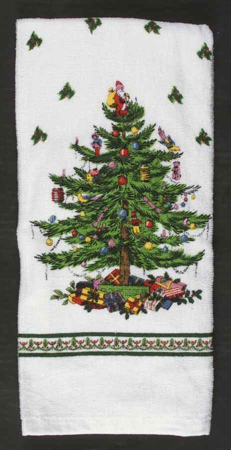 Christmas Tree Dish Towel-Cloth by Spode-1