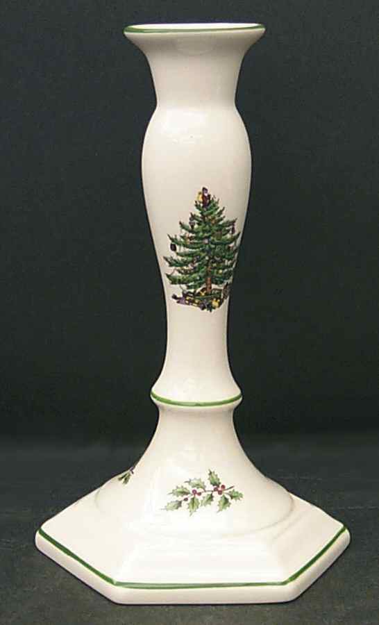 Christmas Tree 7" Candlestick by Spode-1