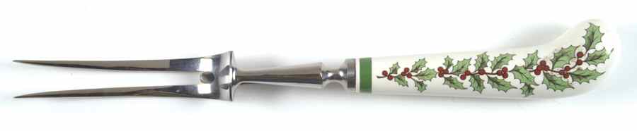 Christmas Tree Carving Fork with Stainless Prongs by Spode-1