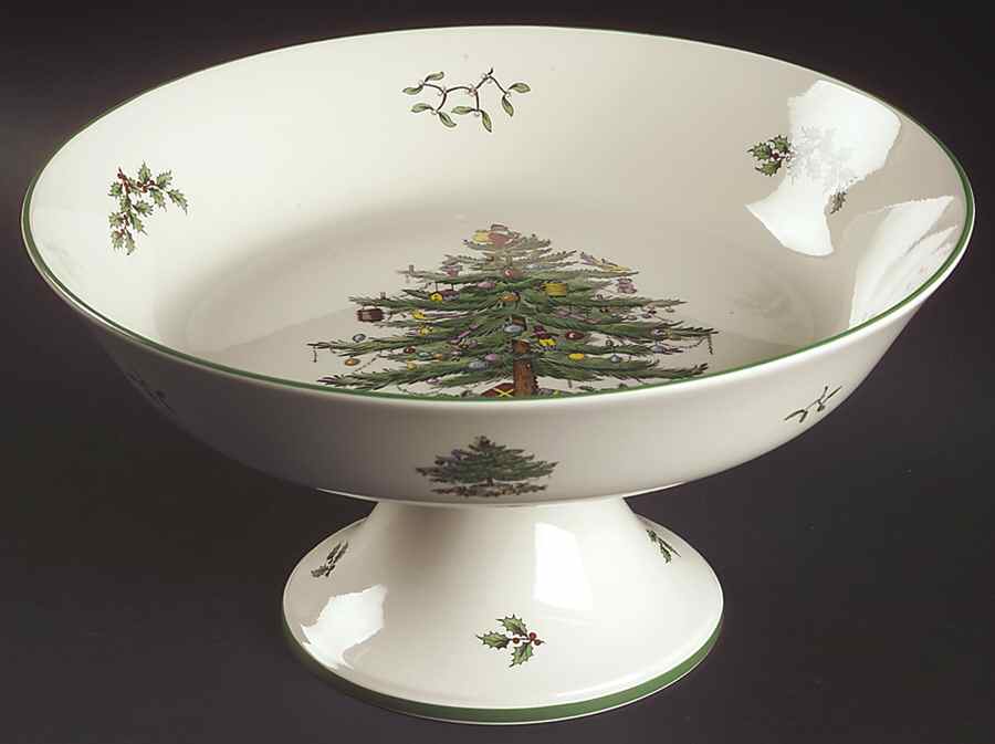 Christmas Tree Footed Centerpiece by Spode-1