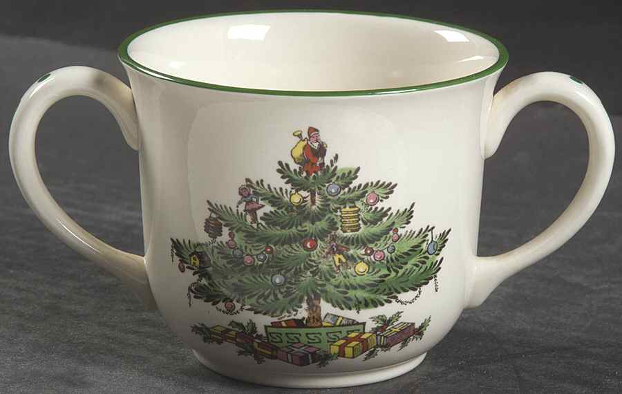 Christmas Tree Child's Mug-Baby's First-Dated by Spode-1