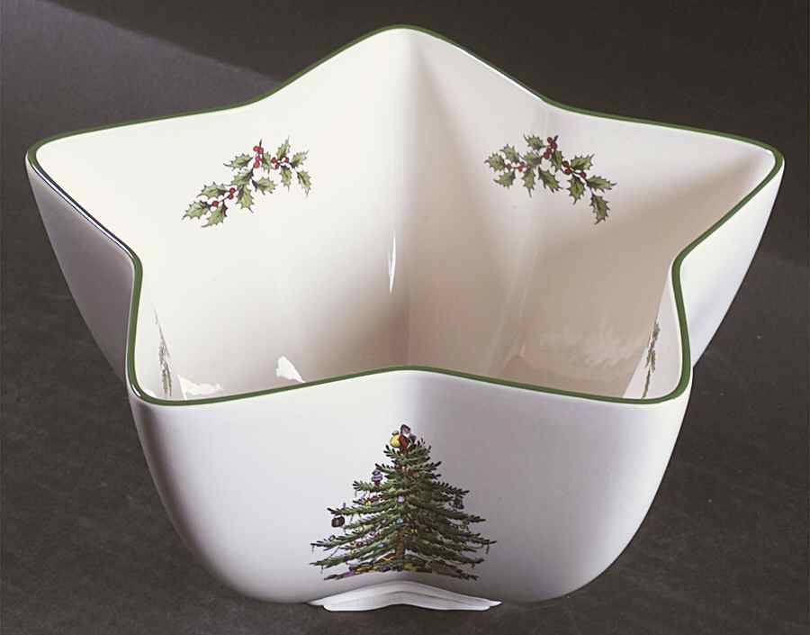 Christmas Tree Star Shaped Bowl by Spode-1