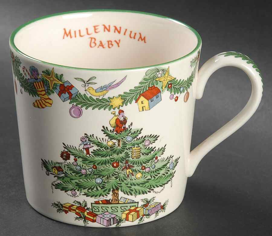 Christmas Tree Millennium Child's Mug by Spode-1