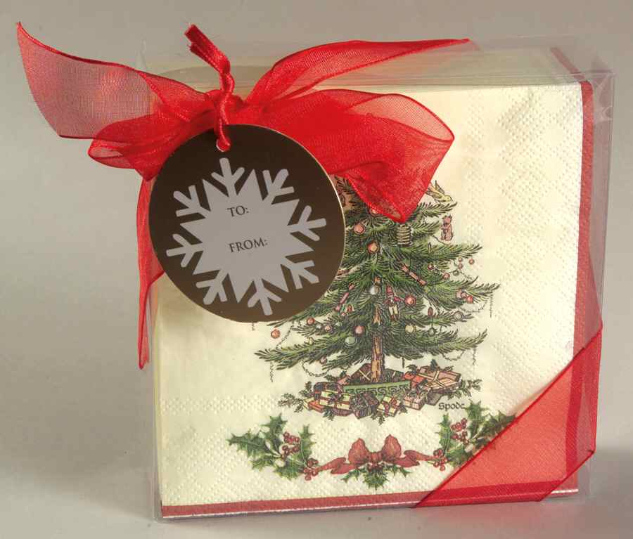 Christmas Tree Package of Paper Beverage Napkins by Spode-1