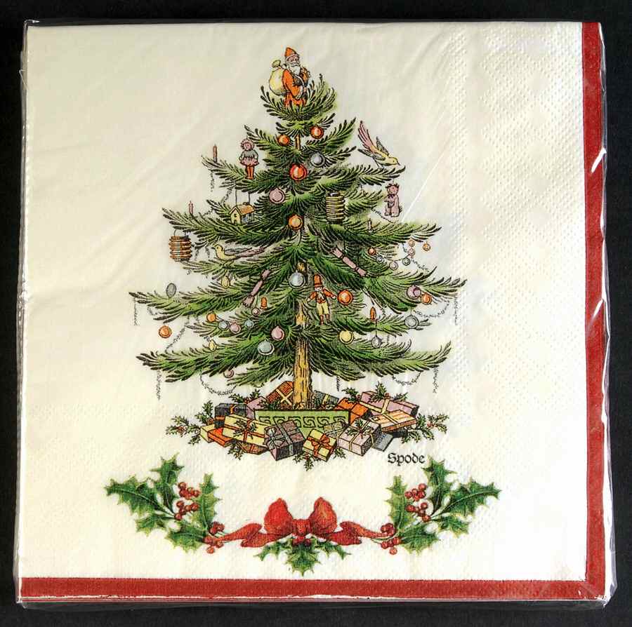 Christmas Tree Package of Paper Luncheon Napkins by Spode-1