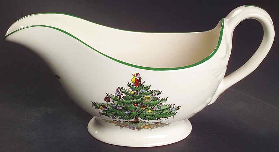 Christmas Tree Gravy Boat by Spode-1