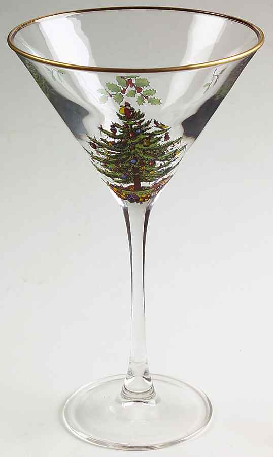 Christmas Tree Glassware Martini by Spode-1