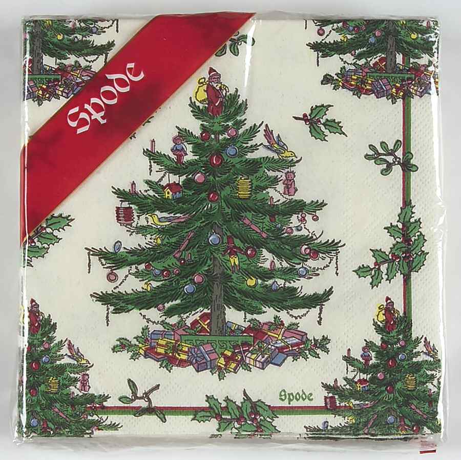 Christmas Tree Package of Paper Cocktail Napkins by Spode-1
