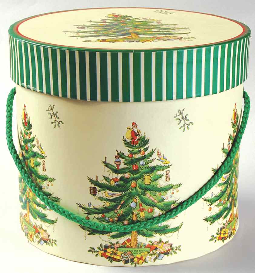 Christmas Tree Medium Paper Nesting Box by Spode-1