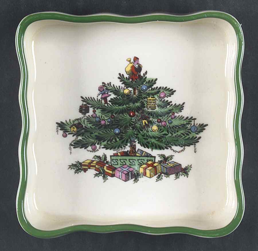 Christmas Tree Hors d'Oeuvres Dish by Spode-1
