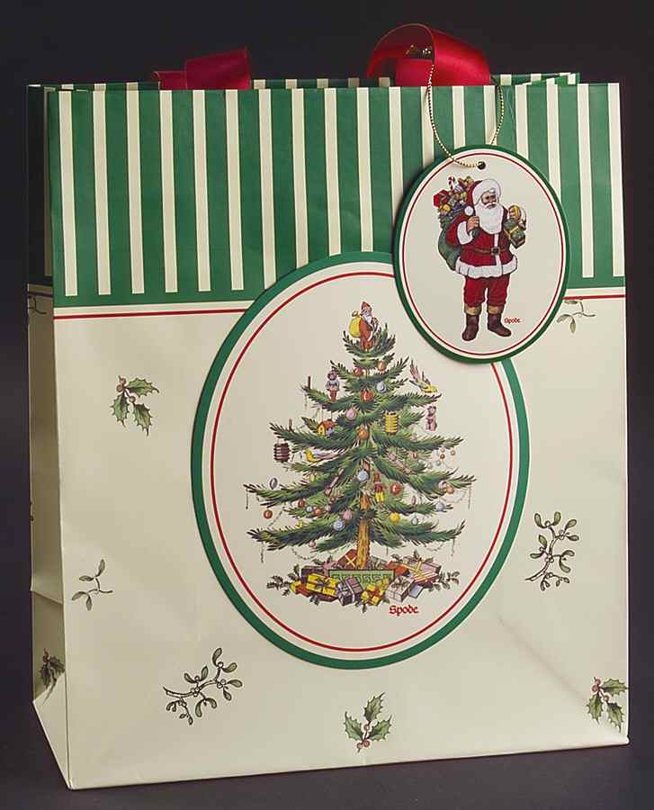 Christmas Tree Large Paper Gift Bag by Spode-1